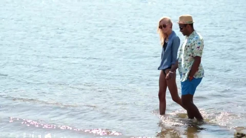 Stock Video Couple Walking On The Beach Live Wallpaper For PC - Free Live Wallpaper