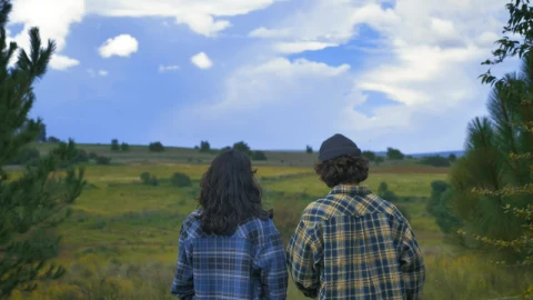 Stock Video Couple Taking A Selfie On A Natural Landscape Live Wallpaper For PC - Free Live Wallpaper