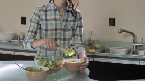 Stock Video Couple Preparing For A Healthy Dinner Live Wallpaper For PC - Free Live Wallpaper