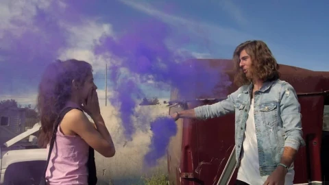 Stock Video Couple Playing With A Smoke Live Wallpaper For PC - Free Live Wallpaper