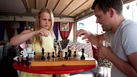 Stock Video Couple Playing A Game Of Chess Live Wallpaper For PC - Free Live Wallpaper