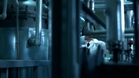 Stock Video Couple Of Scientists On A Factory Live Wallpaper For PC - Free Live Wallpaper