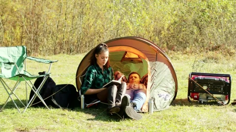 Stock Video Couple Laying In A Small Tent Live Wallpaper For PC - Free Live Wallpaper
