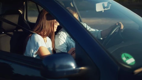 Stock Video Couple In Car Check Gps With Mobile Phone Live Wallpaper For PC - Free Live Wallpaper