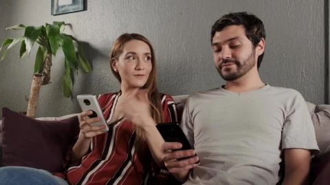 Stock Video Couple In A Living Room Taking A Selfie Live Wallpaper For PC - Free Live Wallpaper