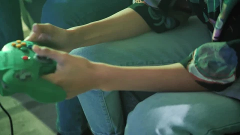 Stock Video Couple Having Fun Playing Video Games Live Wallpaper For PC - Free Live Wallpaper