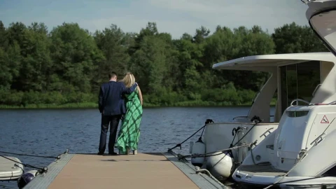 Stock Video Couple Enjoying The View In A River Live Wallpaper For PC - Free Live Wallpaper