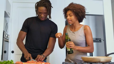 Stock Video Couple Cooking Together Live Wallpaper For PC - Free Live Wallpaper