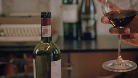 Stock Video Couple Clinking Her Wine Glasses During A Romantic Dinner Live Wallpaper For PC - Free Live Wallpaper