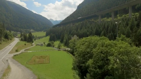 Stock Video Countryside With A Freeway Next To A Mountain Live Wallpaper For PC - Free Live Wallpaper