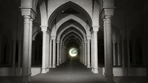 Stock Video Corridors Of A Ramadan Kareem Temple Live Wallpaper For PC - Free Live Wallpaper