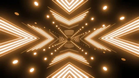 Stock Video Corridor With Neon Lights Flashing Live Wallpaper For PC - Free Live Wallpaper