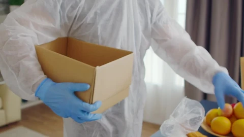 Stock Video Coronavirus Pandemic Volunteer Packing Food Live Wallpaper For PC - Free Live Wallpaper