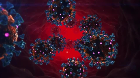 Stock Video Coronavirus In The Human Body D Animation Live Wallpaper For PC - Free Live Wallpaper