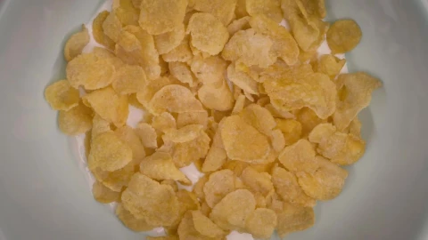 Stock Video Corn Flake Cereal In A Bowl With Milk 4112 Live Wallpaper For PC - Free Live Wallpaper