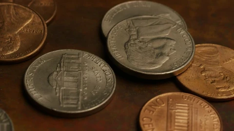 Stock Video Copper And Silver Coins On The Table Live Wallpaper For PC - Free Live Wallpaper