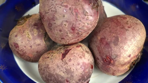 Stock Video Cooked Beetroot On A Plate Live Wallpaper For PC - Free Live Wallpaper