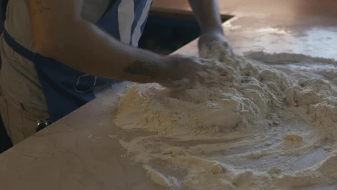 Stock Video Cook Mixing Flour For A Dough Live Wallpaper For PC - Free Live Wallpaper