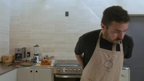 Stock Video Cook Man Working In A Kitchen Live Wallpaper For PC - Free Live Wallpaper
