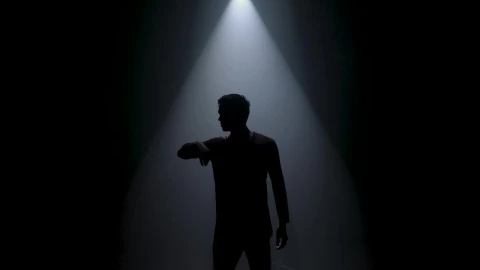 Stock Video Contemporary Male Dancer Under A Spotlight Live Wallpaper For PC - Free Live Wallpaper
