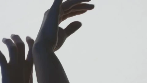 Stock Video Contemporary Dancers Hands On A Light Background Live Wallpaper For PC - Free Live Wallpaper