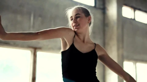 Stock Video Contemporary Dancer In A Warehouse Live Wallpaper For PC - Free Live Wallpaper
