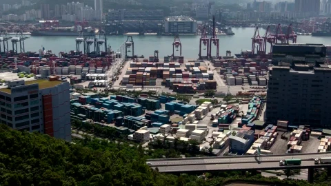 Stock Video Container Area On A Cargo Ship Harbor Live Wallpaper For PC - Free Live Wallpaper