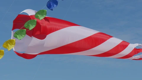 Stock Video Cone Shaped Kite In The Sky Live Wallpaper For PC - Free Live Wallpaper