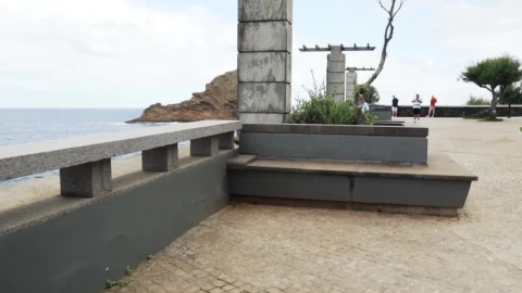 Stock Video Concrete Boardwalk And Ocean View Live Wallpaper For PC - Free Live Wallpaper