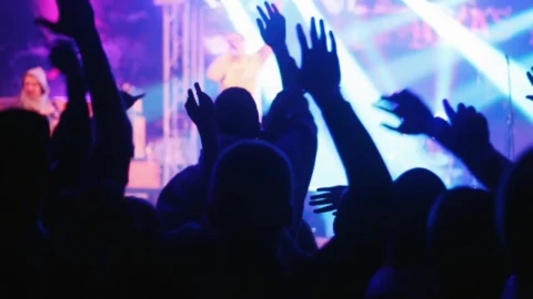 Stock Video Concert Crowd Jumping And Cheering Live Wallpaper For PC - Free Live Wallpaper