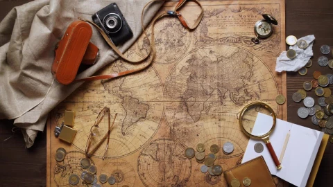 Stock Video Concept Video Of Travel Items Live Wallpaper For PC - Free Live Wallpaper