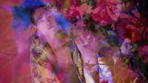 Stock Video Concept Video Of An Lgbtq Man Surrounded By Flowers Live Wallpaper For PC - Free Live Wallpaper