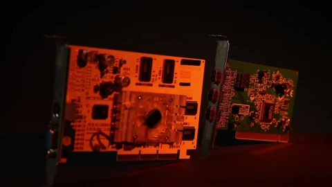 Stock Video Computer Cards In A Dark Room Live Wallpaper For PC - Free Live Wallpaper