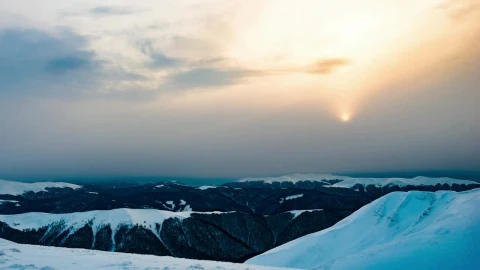 Stock Video Completely Cloudy Landscape During Sunset Live Wallpaper For PC - Free Live Wallpaper