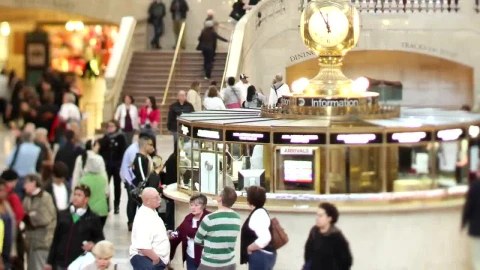 Stock Video Commuters At New Yorks Grand Central Station Live Wallpaper For PC - Free Live Wallpaper