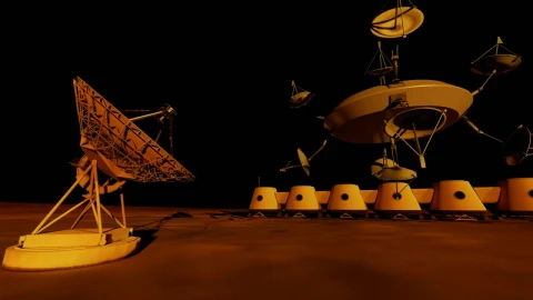 Stock Video Communications Technology On The Surface Of Mars Live Wallpaper For PC - Free Live Wallpaper