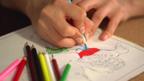 Stock Video Coloring A World Map Live Wallpaper For PC - Free Live Wallpaper