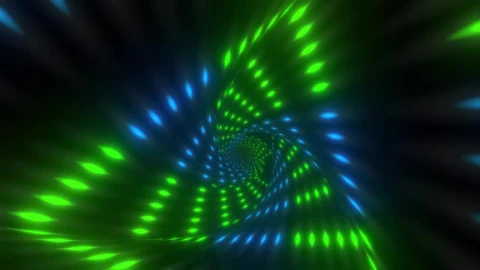 Stock Video Colorful Triangle Tunnel Of Neon Lights Live Wallpaper For PC - Free Live Wallpaper