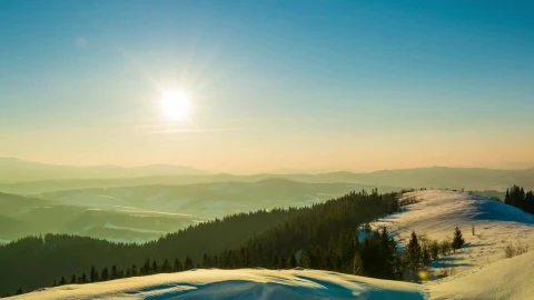 Stock Video Colorful Sunset In A Winter Environment Live Wallpaper For PC - Free Live Wallpaper