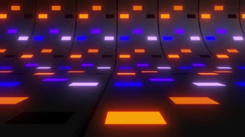 Stock Video Colorful Lights In A Curve Surface Live Wallpaper For PC - Free Live Wallpaper