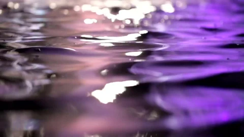 Stock Video Colorful Lights Reflecting On Water Live Wallpaper For PC - Free Live Wallpaper