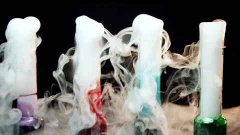 Stock Video Colorful Glasses With Dry Ice Live Wallpaper For PC - Free Live Wallpaper