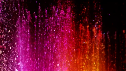 Stock Video Colorful Fountains Splashing Upwards Live Wallpaper For PC - Free Live Wallpaper