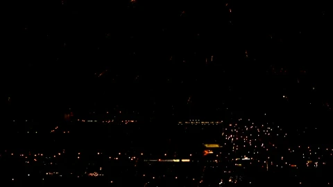 Stock Video Colorful Fireworks Flashing In The Evening Live Wallpaper For PC - Free Live Wallpaper
