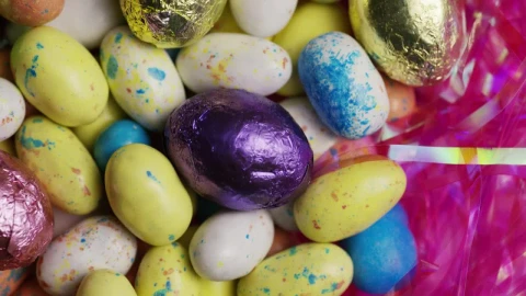 Stock Video Colorful Easter Candy Eggs Rotating Live Wallpaper For PC - Free Live Wallpaper