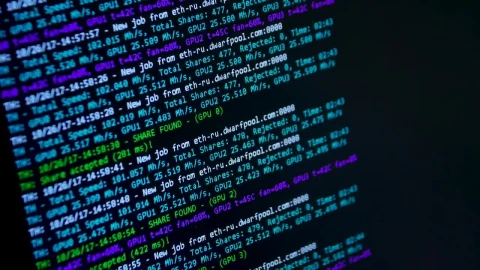Stock Video Colorful Data Scrolling Live Wallpaper For PC - Free Live Wallpaper