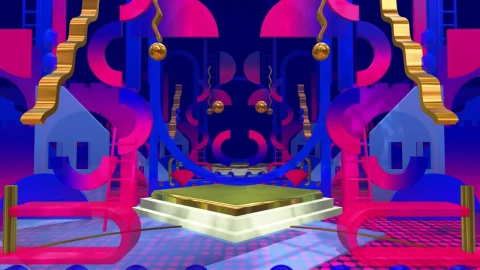 Stock Video Colorful Abstract Geometric Shapes Backdrop Live Wallpaper For PC - Free Live Wallpaper