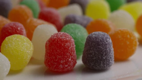 Stock Video Colored Sugar Gummies Slowly Rotating Live Wallpaper For PC - Free Live Wallpaper
