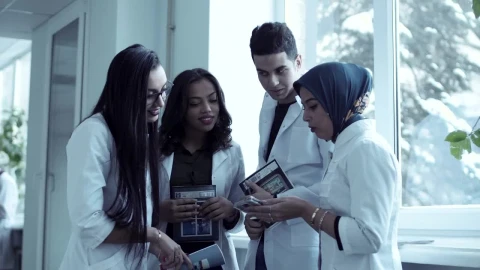 Stock Video College Medical Students Talking Live Wallpaper For PC - Free Live Wallpaper
