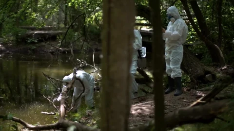 Stock Video Collecting Water Samples From Polluted Lake Live Wallpaper For PC - Free Live Wallpaper
